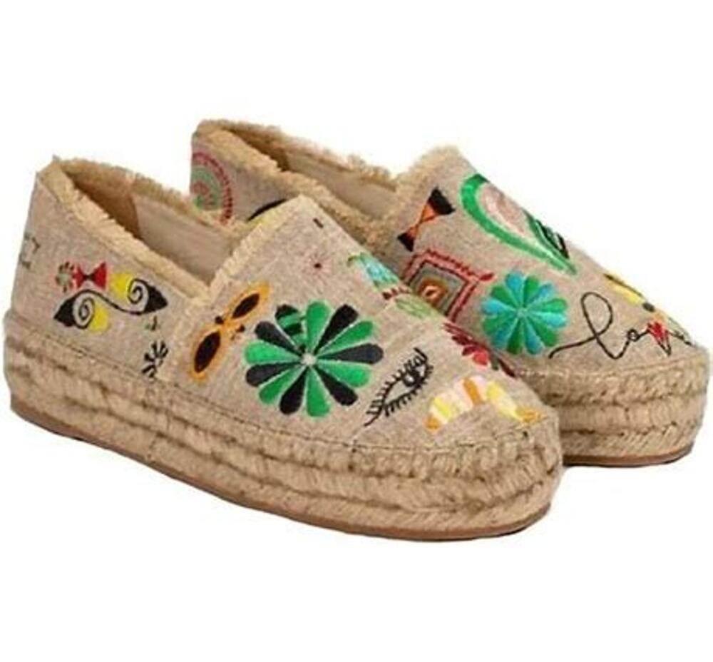 JOHNNY WAS Parker Espadrille Style JWS2322 Color Multi Size 7.5 NWOB